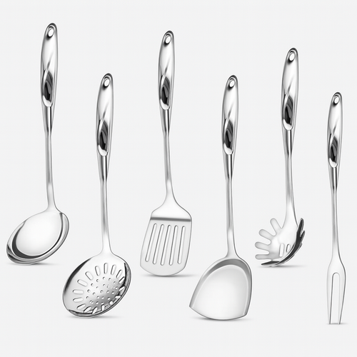 7-Piece Stainless Steel Utensil Set